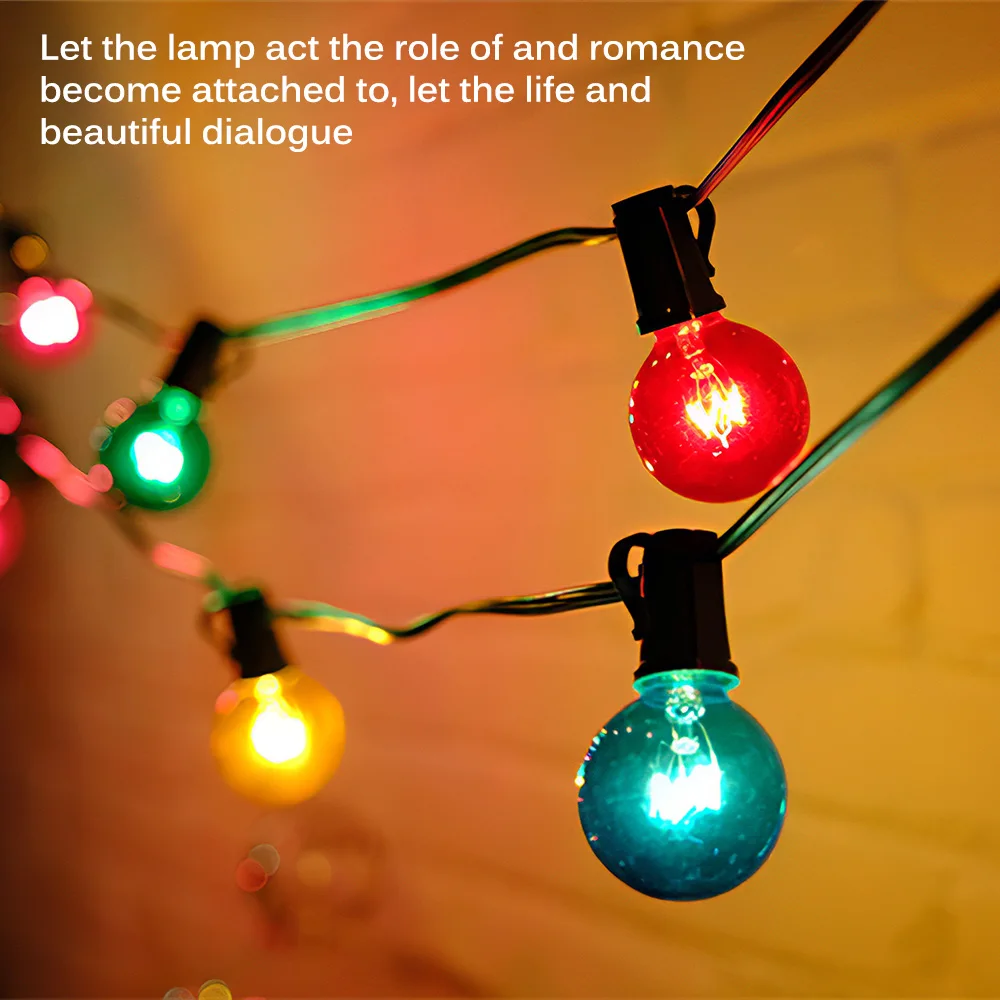 

Colorful String Lights Led Light Bulb String Suitable Wedding Holiday Decoration Outdoor Garden String Light Holiday Light