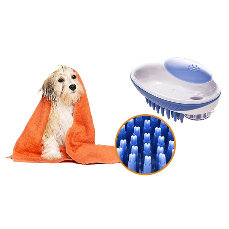 

Pet Dog Bath Brush Comb Pet SPA Massage Brush Soft Silicone Dogs Cats Shower Hair Grooming Cmob Dog Cleaning Tool Pet Supplies