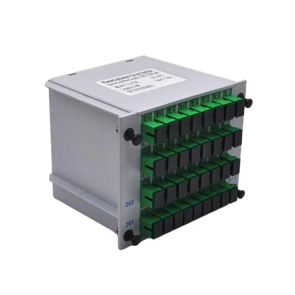 

Free Ship 1*32 SC/APC Fiber Optic Splitter 1x32 Optical PLC Splitter Cassette Box Card Inserting Type Optical FTTH PLC Splitter