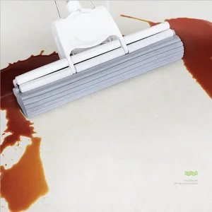 Многофункциональная Швабра из хлопка, швабра из нержавеющей стали с роликом, губка для мытья без воды, домашний инструмент для уборки пола