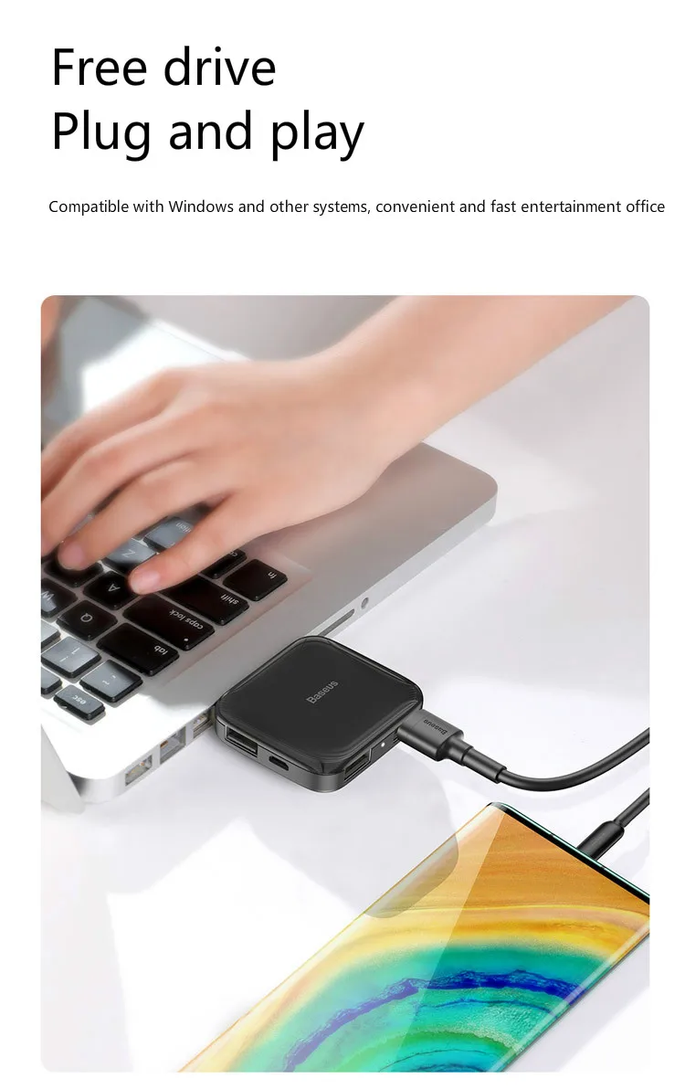 4 в 1 USB 2 0 разветвитель концентратор полная память портативный ноутбук ТБ