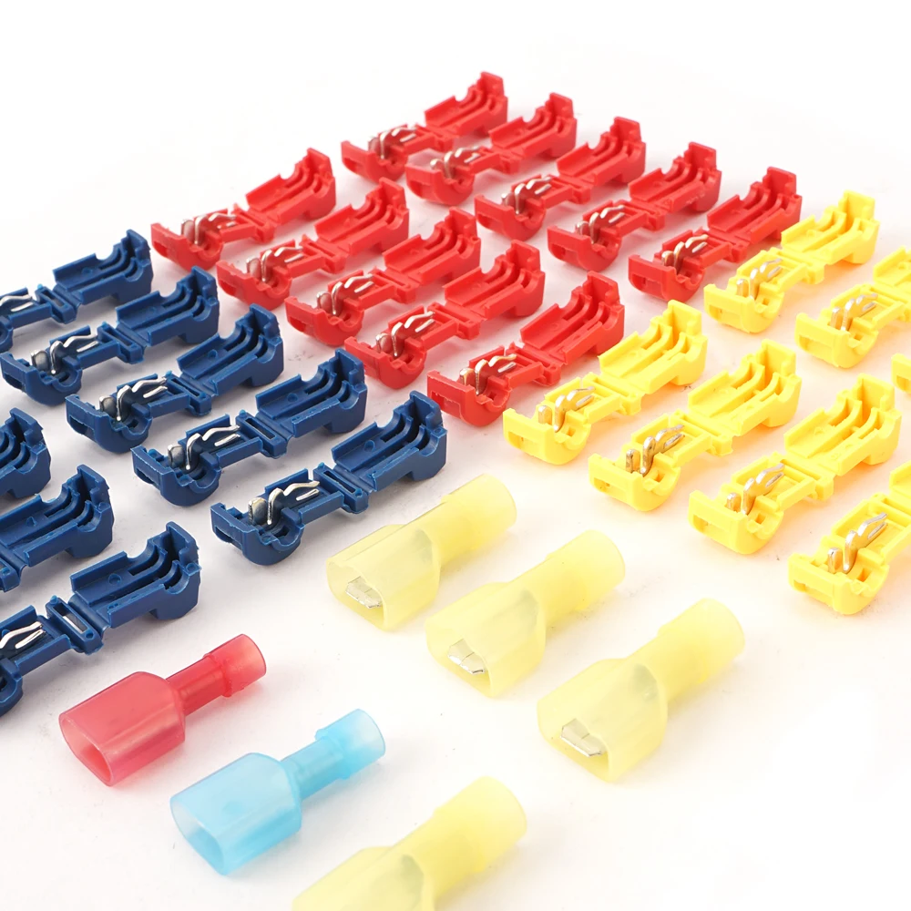 соединитель проводов разьемы для клеммы 480 шт. Т-образные разъемы самозачистка