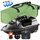 500 м RC Беспроводной лодка для доставки прикорма и оснастки 3 бункеры крюк пост игрушечный гоночный катер лодка, ЖК-дисплей GPS сонар Сенсор эхолот, Сумки из натуральной кожи, батареи