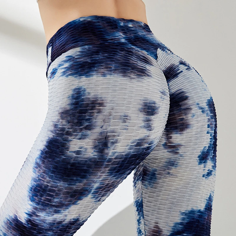 

FBA Women Push Up Sport Pants Gym Leggings High Waist Yoga Pants custom logo print on product and package from 1pc dropship