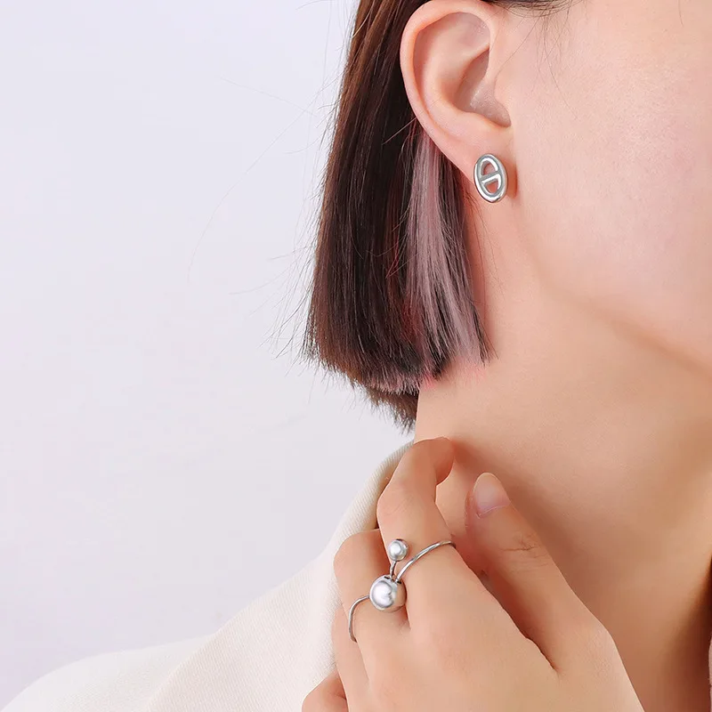 Женский комплект из колье и серёг нержавеющей стали | Украшения аксессуары