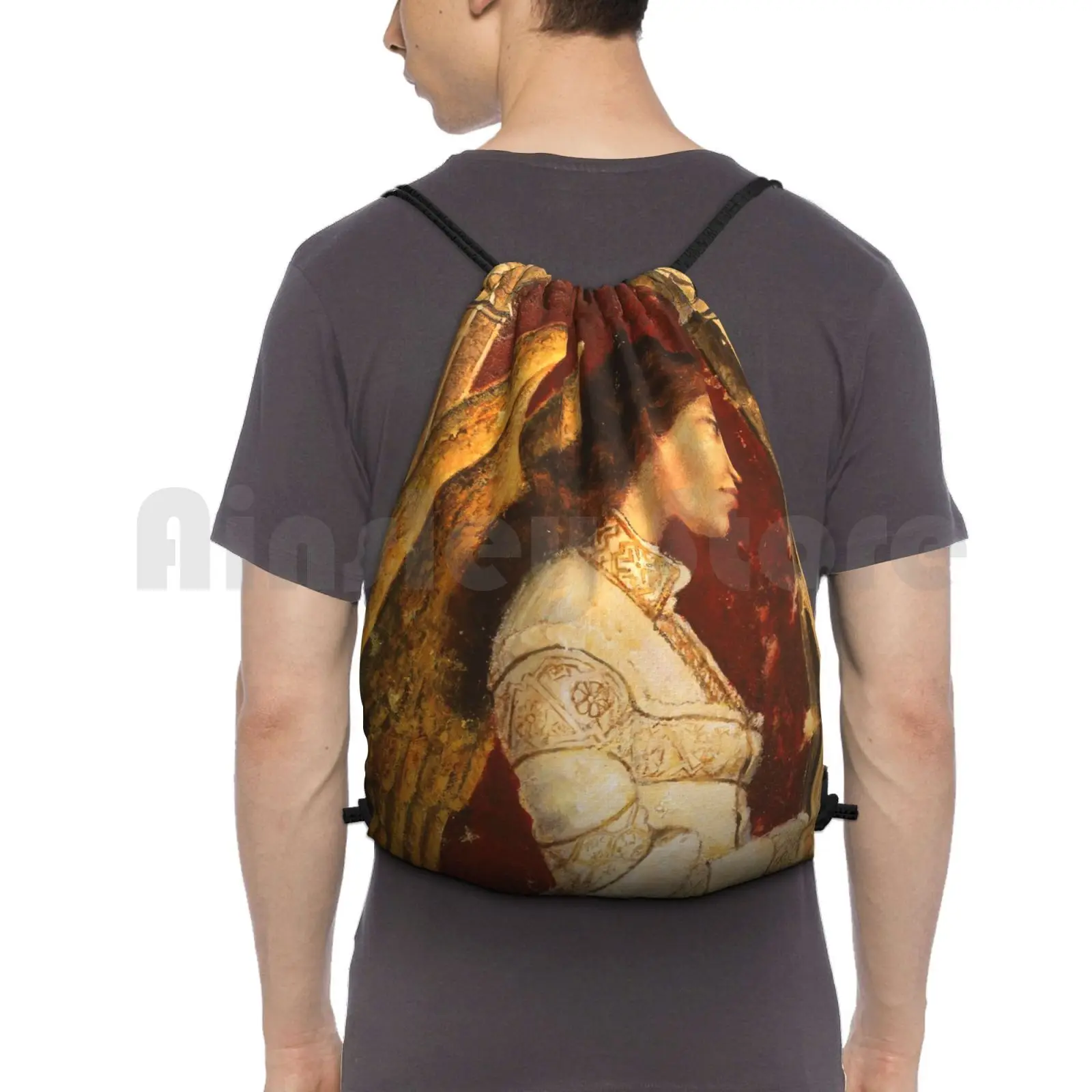 

Сумка для спортзала в стиле фресок с ангелом