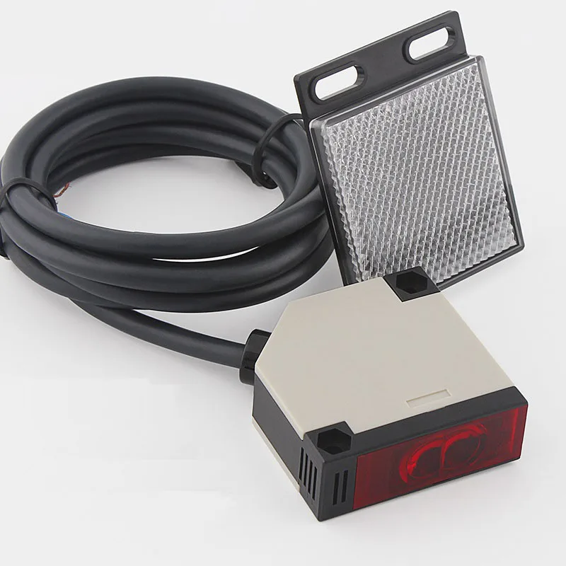 

Infrared Ray Photoelectric Sensor Switch 5Wires NPN NO E3JK-R4M1 Mirror Reflection Proximity Switch