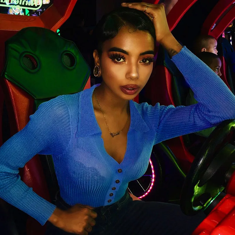 2019 осенне зимние женские боди с v образным вырезом и длинным рукавом сексуальная