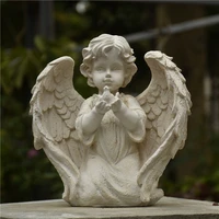 american country retro resin angel accessories balcony outdoor garden figurines crafts courtyard villa park sculpture decoration