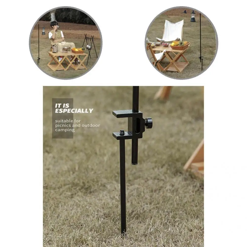 

Черная дизайнерская стойка для лампы с тонкой резьбой, железная стойка для лампы, портативная стойка для кемпинга
