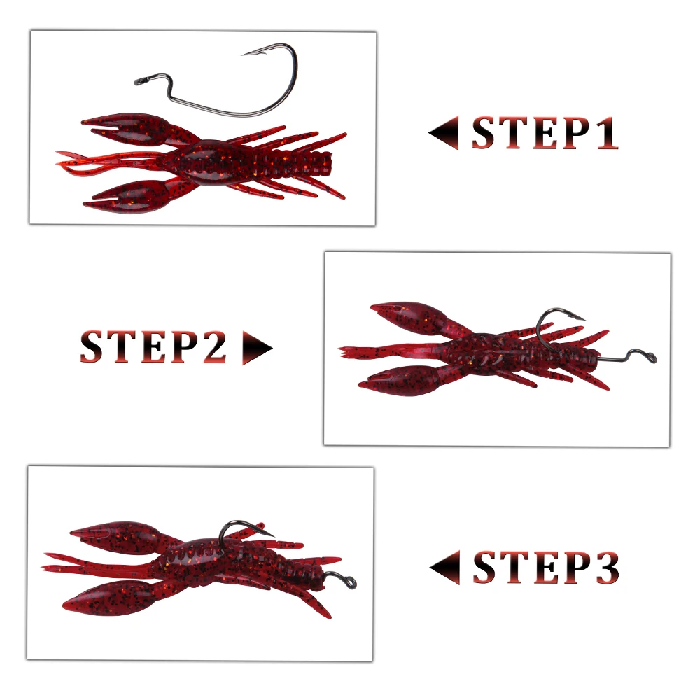 3 шт. мягкие силиконовые искусственные приманки 5 2 г|Наживки для рыбной ловли| |