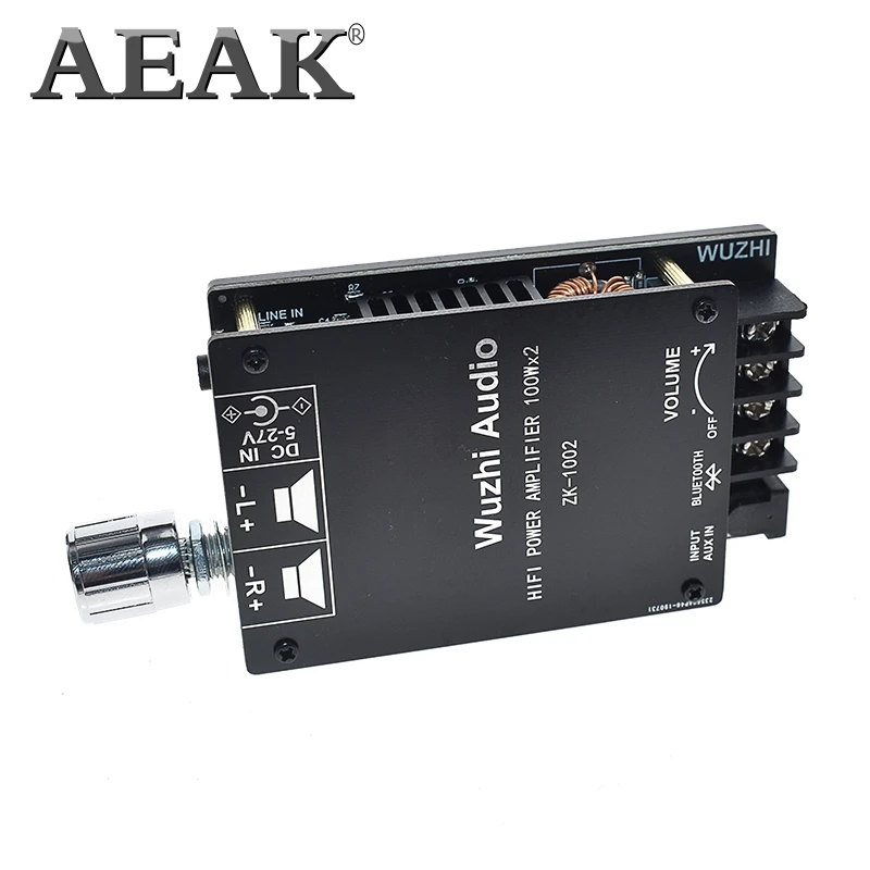 Цифровой усилитель AEAK Hi-Fi 100WX2 TPA3116 Bluetooth 5 0 высокая мощность стерео плата для