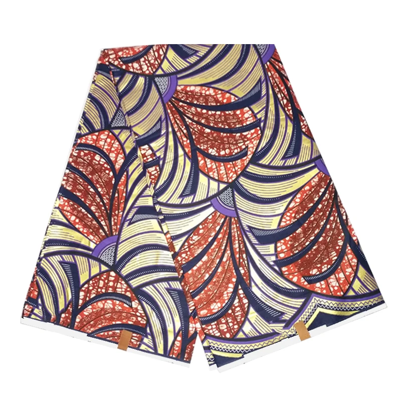 

Ankara Style Wax Dye Prints Fabric 100%Soft Cotton Veritable High Quality Women Dress Material For Sewing By The Yards G-W 135