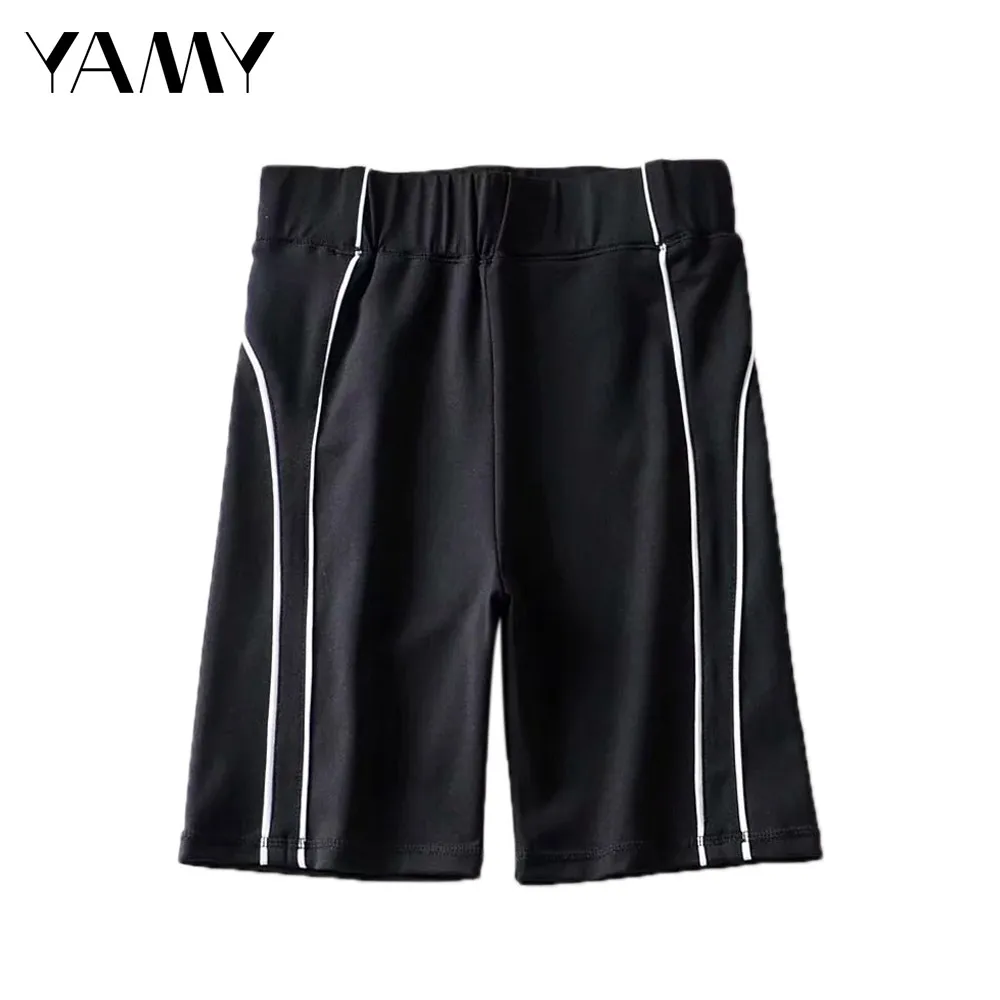 Высокое качество Женские байкерские Шорты Джинсы скинни с завышенной талией