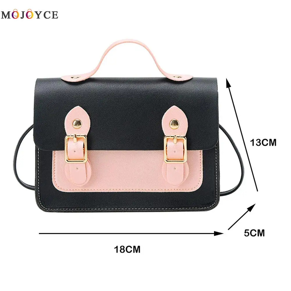 

Fashion Hit Color Single Shoulder Messenger Bags for Women 2020 Daily PU Leather Commuter Handbags Street Flap Clutch Bags