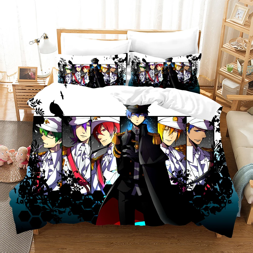 

Kuroko's Basketball Bedding Set Anime Comforter 3D Print Luxury Duvet Cover Set Home Textile Queen King Single Size Cartoon Kids