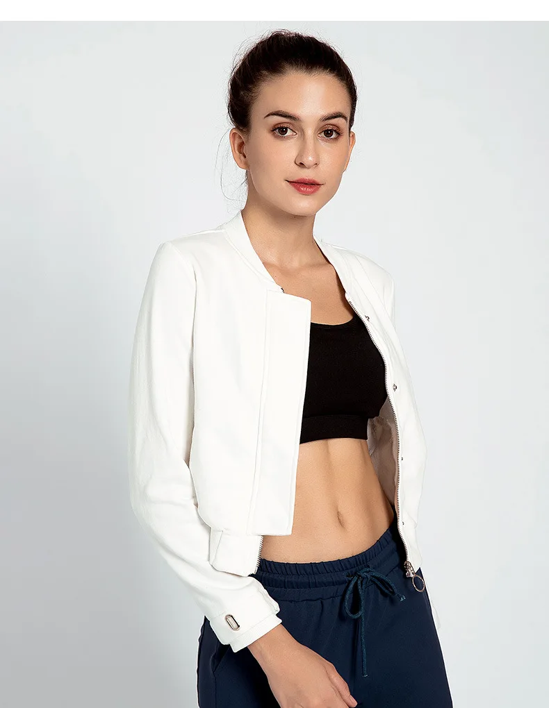 Для женщин, для йоги, под заказ, куртка с длинными рукавами пикантные топы на молнии Спортивная одежда для тренажерного зала Slim Fit дышащий бюстгальтер без косточек для Костюмы
