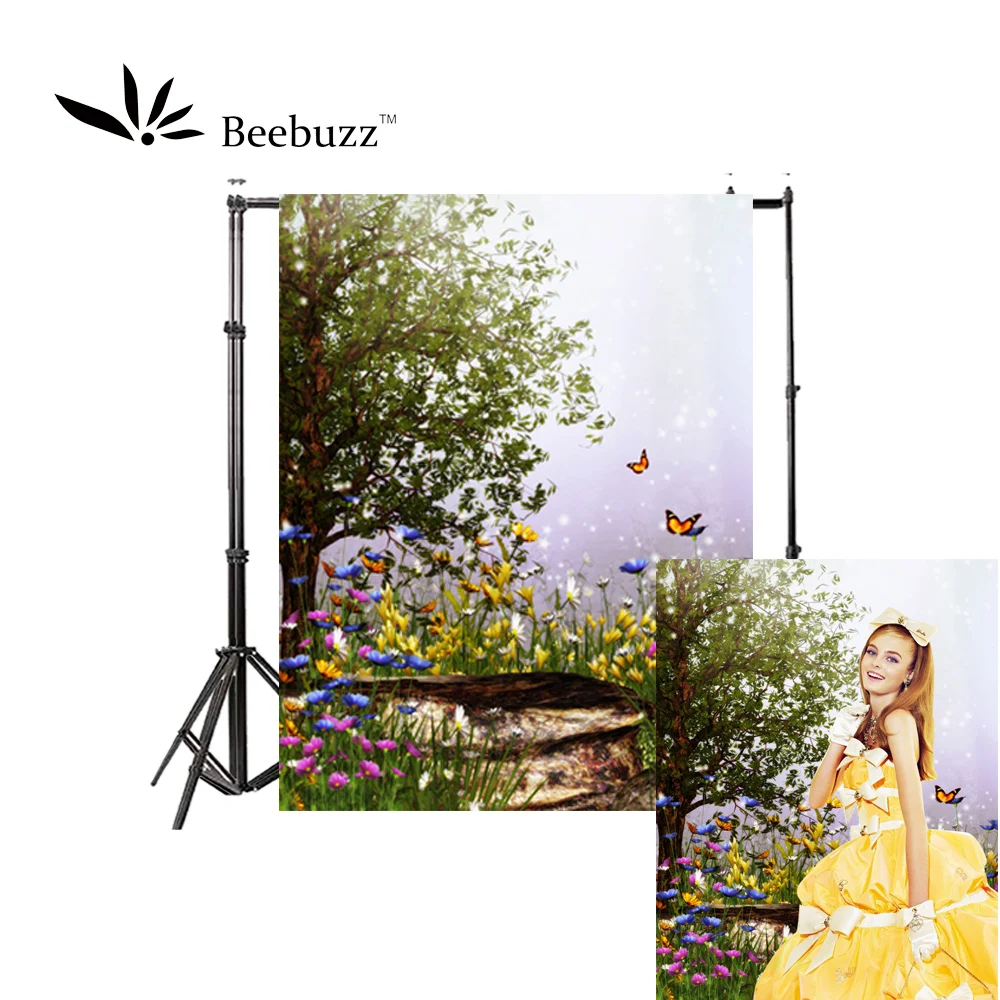 

Beebuzz photo backdrop dream garden butterfly backgroung the camera takes beautiful and romantic Portrait photo