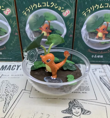 Anime 5cm 6pcs/Set Transparent Ball with Charmander Cyndaquil Celebi Zapdos Muma PVC Action Figure Toys Gifts for Children | Игрушки и