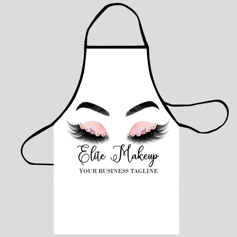 

Eye Lash Kitchen Aprons For Women Oxford Fabric Cleaning Pinafore Home Cooking Accessories Apron