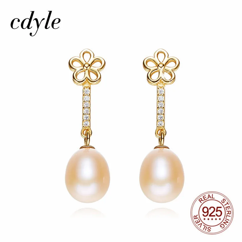 Женские серьги подвески с жемчугом из серебра 925 пробы|Серьги-подвески| |