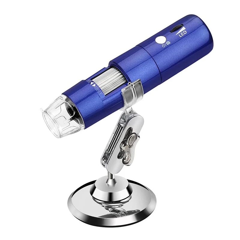 

Wifi Digital Microscope, 50X To1000x Microscope With HD 1080P 2MP Camera With Light Compatible For Iphone Android