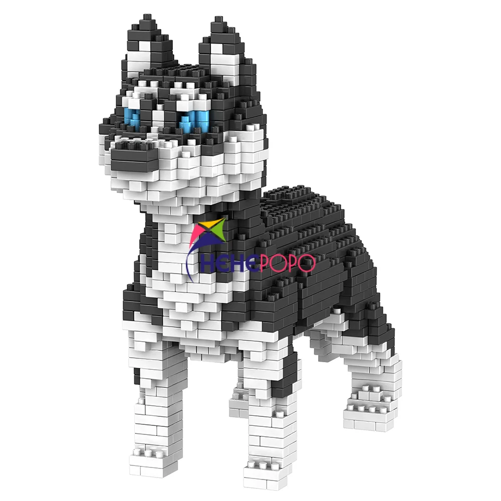 

950pcs+ 6618-7 Dog Pets Mini Building Block Diamond Keji Model Block Cute Animal Bricks Model Toys for Children Gifts