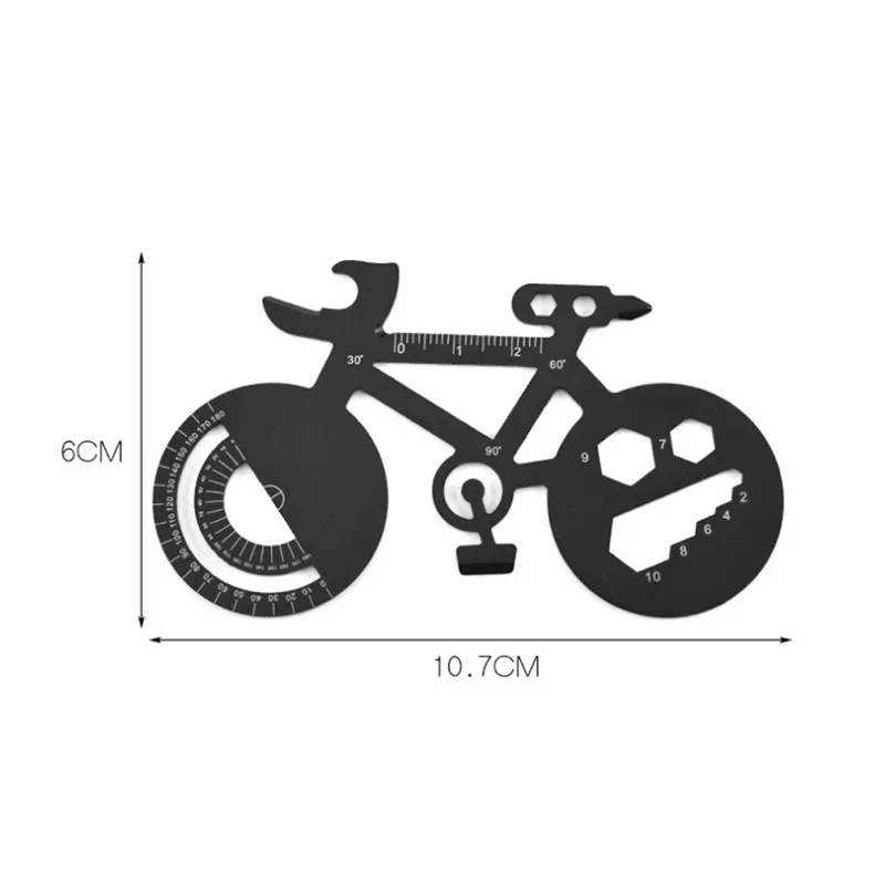 Multi-purpose Bicycle Repair spoke wrench Mountain Bike Tool Card Camping bike Promotion Funny Shape Wrench | Спорт и развлечения