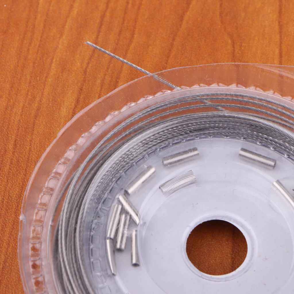 2 шт. рыболовная стальная леска 10 м 7 прядей плетеная ведущая проволока с 12