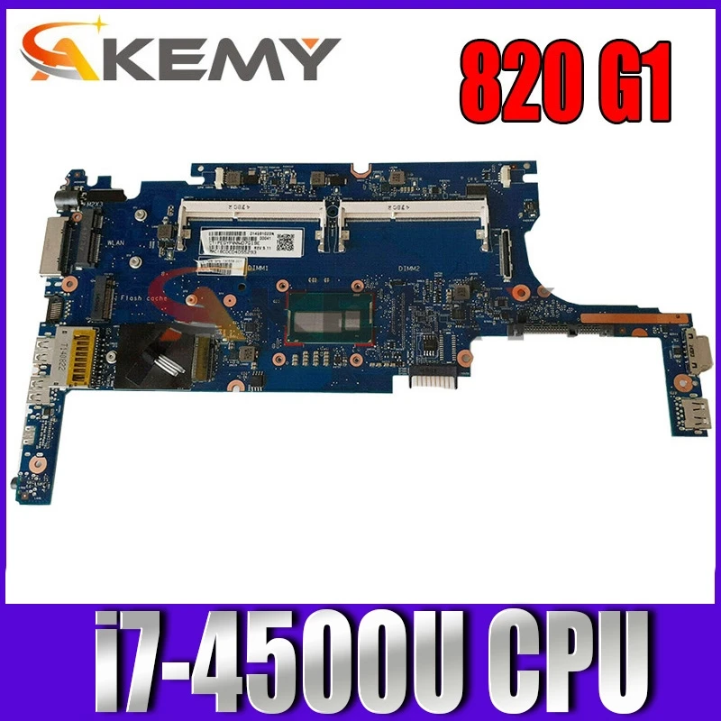 

Akemy 817920-501 для HP Elitebook 820 G1 6050A2560501 817920-601 i7-4500U материнская плата для ноутбука