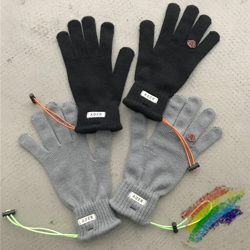 

ADER ERROR Gloves 20FW Men Women High Quality Knitted Cotton Wool Adererror Mittens Colored Drawstring Ader Mitts
