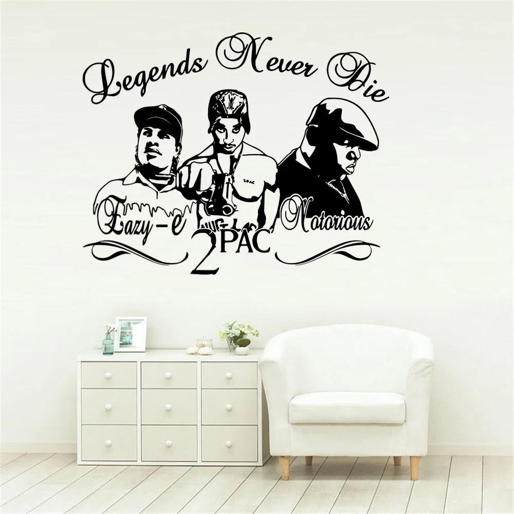 

2Pac Tupac Eazy-E, знаменитость B.I.G, рандеры, искусство на стену, наклейка, музыка, звезда, винил, домашний декор