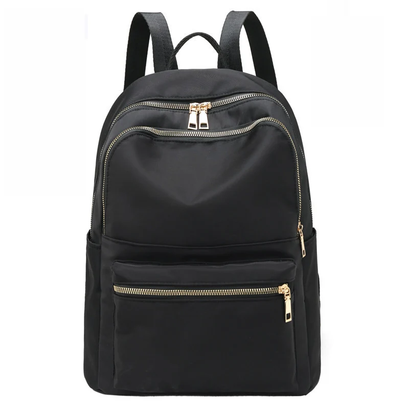 2019 Women Black Waterproof Nylon School Bags Casual Oxford Backpack for Teenage Girls High Quality Fashion Travel Tote | Багаж и сумки