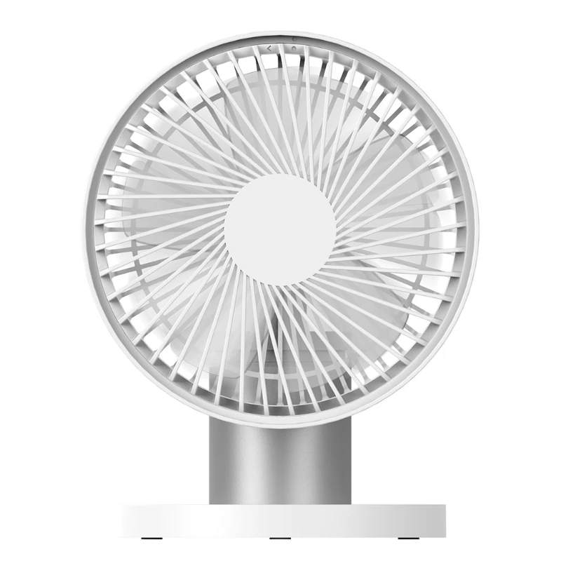 

X37A USB Desk Fan Fordable Table Fan 100 Rotation 3 Speeds Strong Airflow 4000mAh Battery Quiet Operation for Home Office