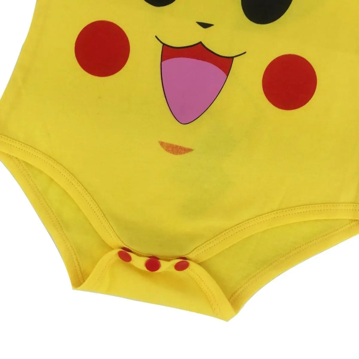 Желтый Милый Пикачу Детский костюм на Хэллоуин с капюшоном и ушками хлопковая