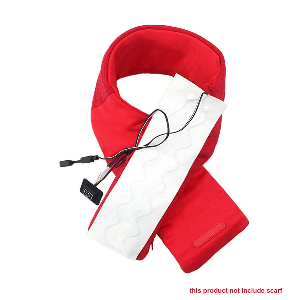 

Heating Scarf Carbon Fiber Heating Scarf USB Scarf Heating Film Clothes Electric Heating Scarfe 7*24cm Silicone Switch 3-Speed