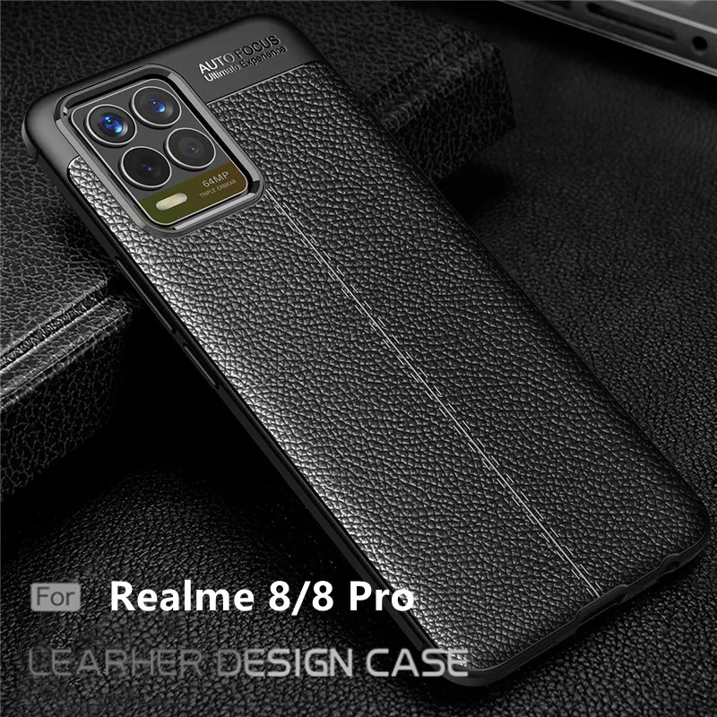for cover oppo realme 8 pro case for realme 8 pro 8 capas back soft shockproof bumper tpu leather for fundas realme 8 pro fundas free global shipping