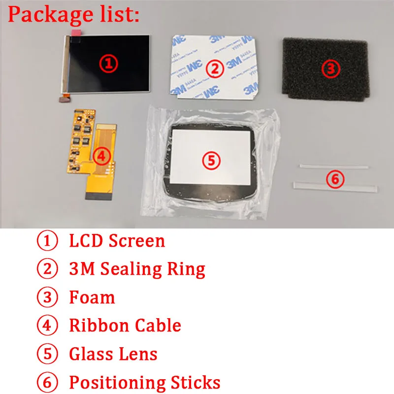 Сменное стекло для ЖК экрана объектива подсветильник Ки GBA экран IPS с 10 уровнями