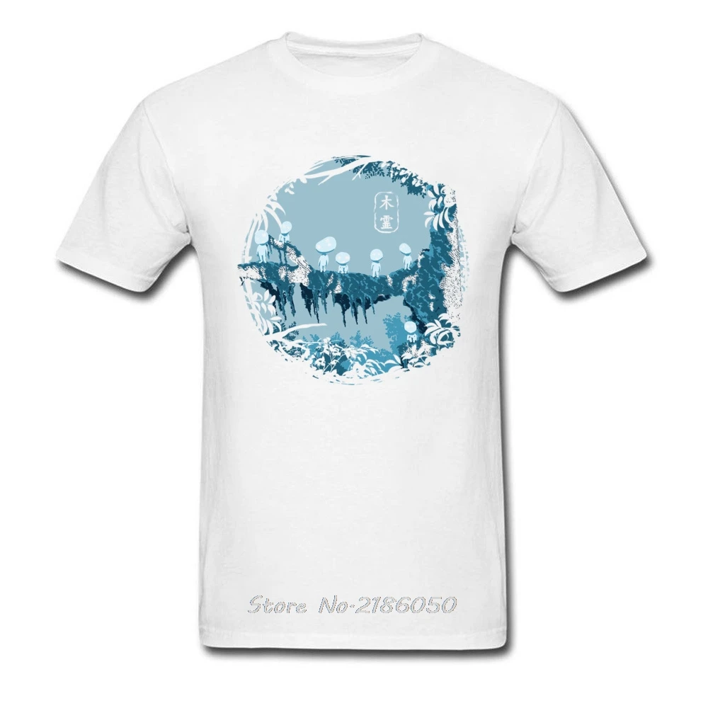 Футболка мужская из хлопка с принтом принцессы Мононоке | Мужская одежда