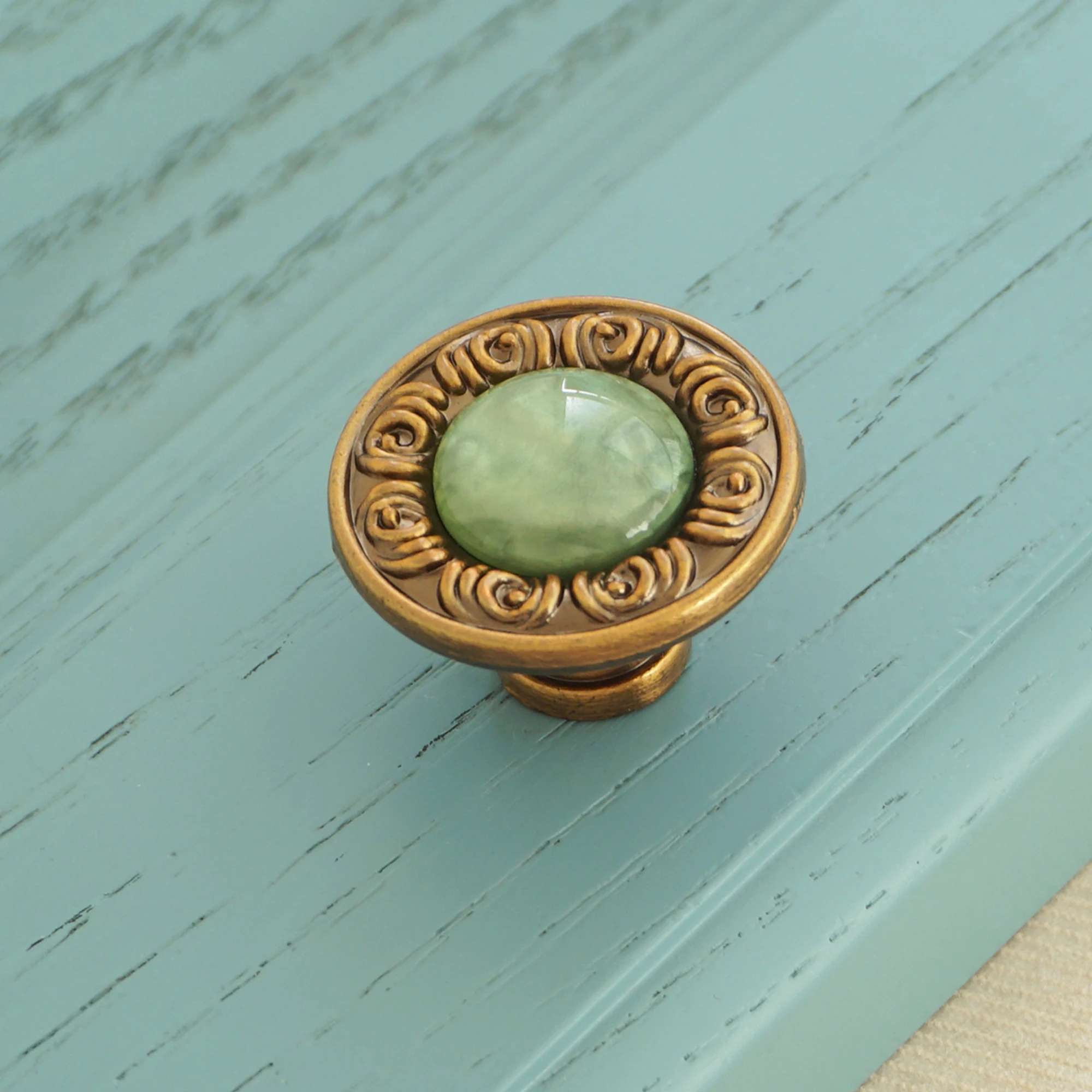 Круглые дверные ручки в стиле ретро кофейные винтажные медные для ящиков из