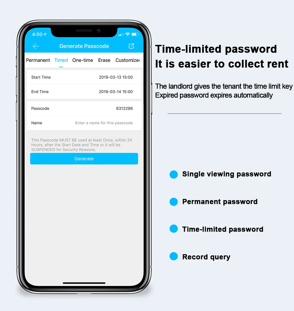 Безопасность Интеллектуальная замок с Биометрическим распознаванием с WiFi паролем RFID Bluetooth приложение дистанционного разблокировки RFID/ключ сенсорного экрана блокировки