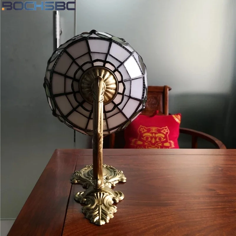 BOCHSBC настенный светильник Средиземноморский Tiffanylamp вишни винограда витражи