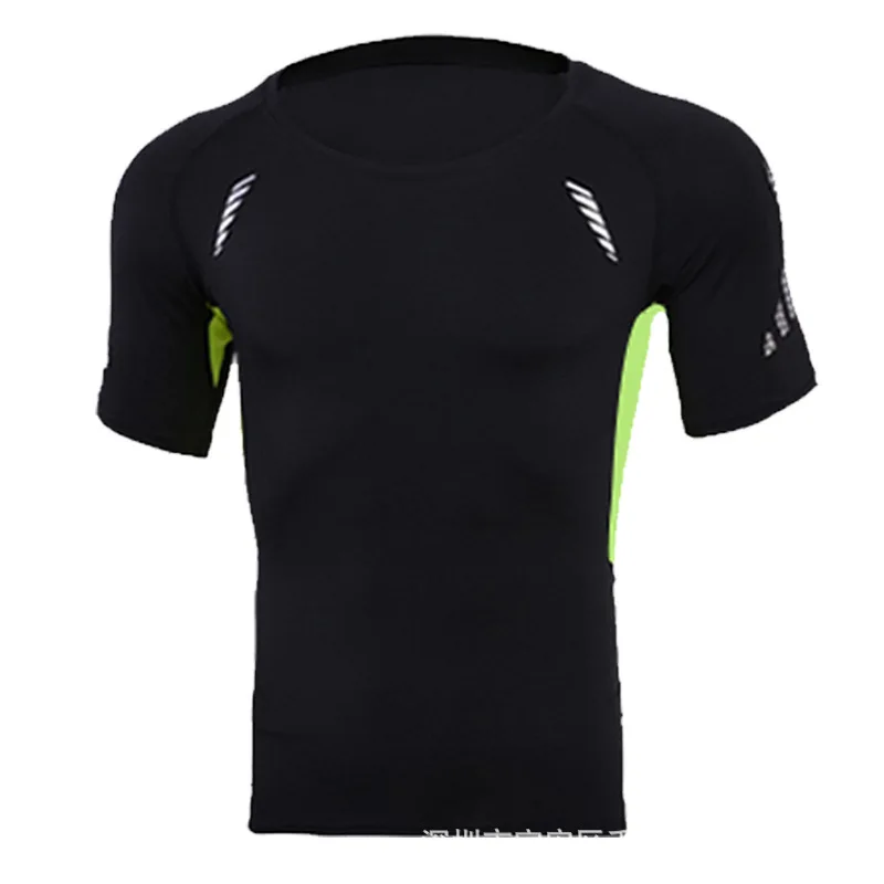 Мужские спортивные футболки Топ Футболка компрессионная Gymwear беговые футболки быстросохнущая Бодибилдинг тренировка Футболка для мужчин короткий рукав