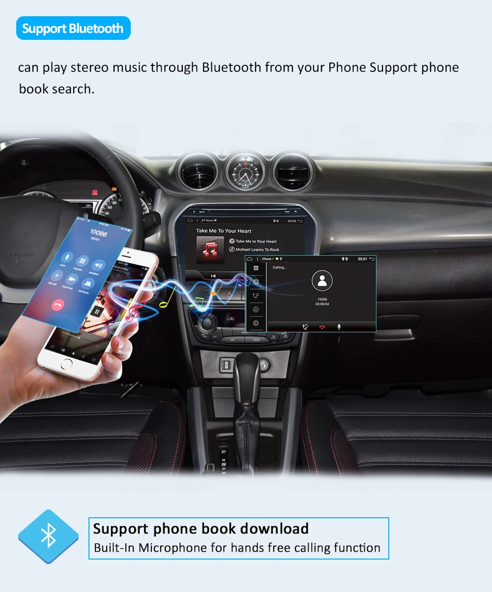 Android 9,0 для Suzuki Grand Vitara 2 din Восьмиядерный gps Navi Wifi SWC BT USB SD автомобильный Радио Стерео PC DAB