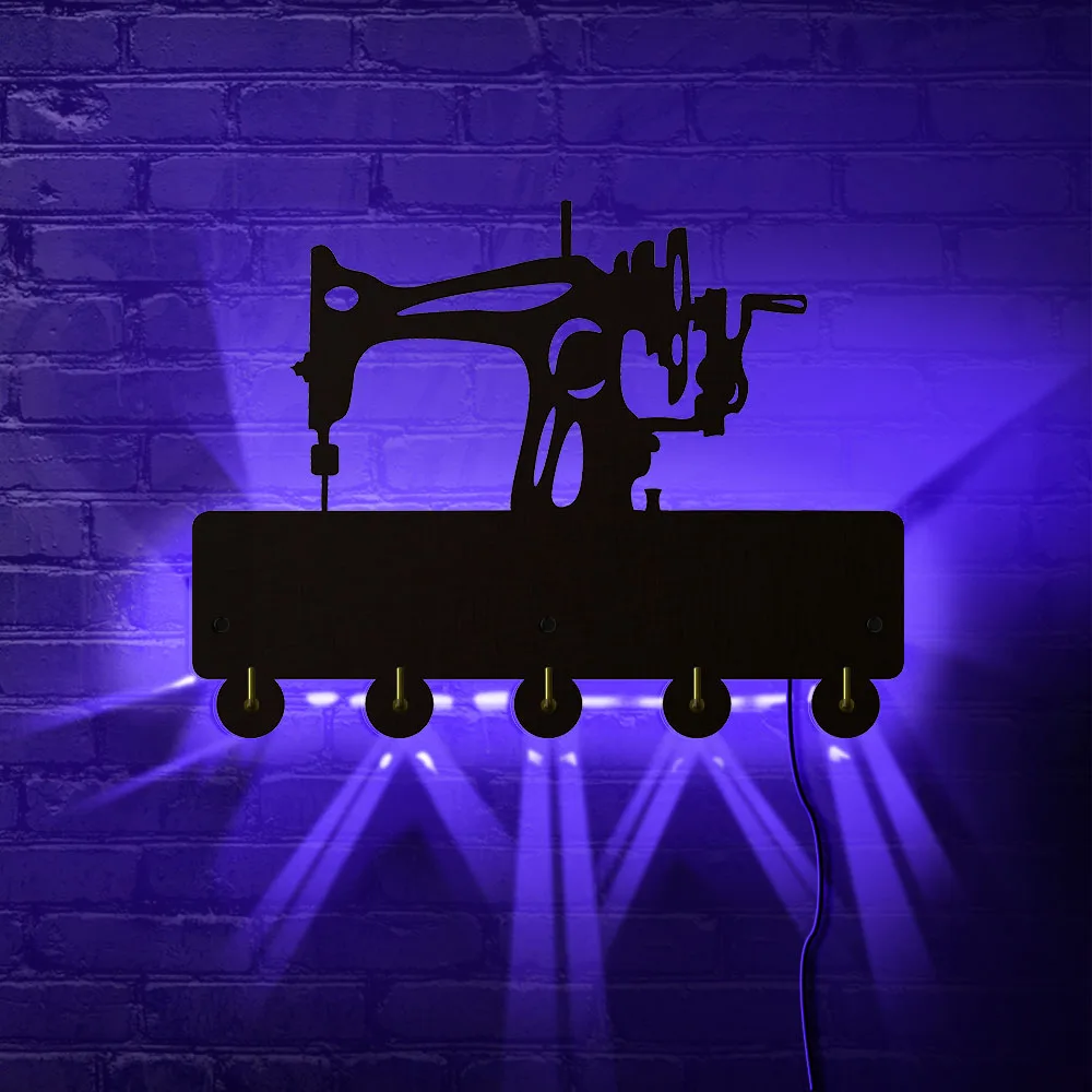 Светодиодный органайзер для швейной машины настенный с 5 крючками современный