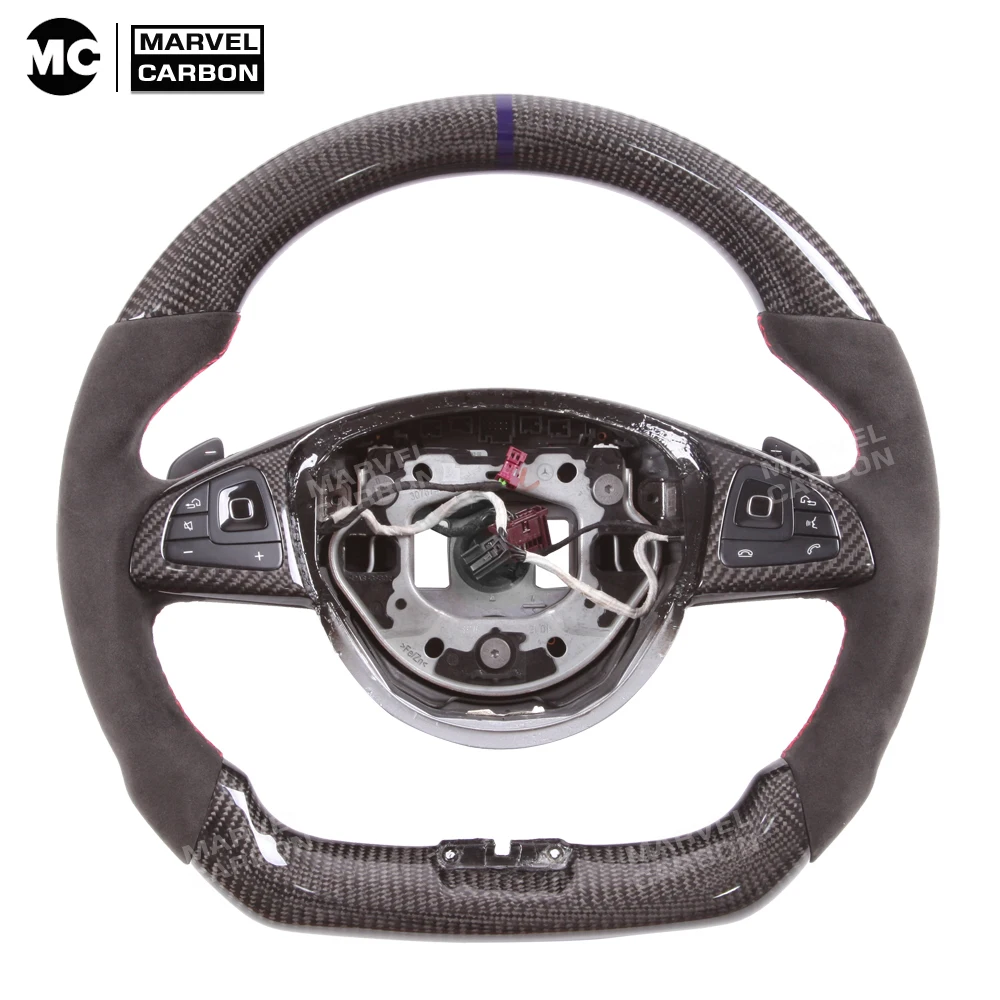 

100% Real Carbon Fiber Steering Wheel for C Class,W205 ,S213,W213,X156,C117,X117,W218,X218,C257,V222,X222, E Class,GLA,CLA