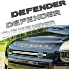 Для Land Rover Defender капюшон буквы логотип наклейка с именной табличкой серебристо-серый черный Авто внешней отделки аксессуары