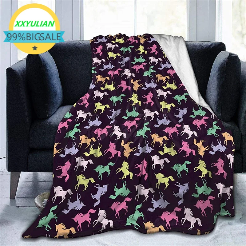 

Красочное одеяло в виде единорога Navajo Cubre, 3D печать Sherpa, суперудобное Скандинавское одеяло Manta Sonic