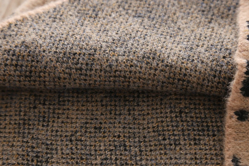 Трикотажная юбка с леопардовым принтом из искусственного бархата|Комплекты