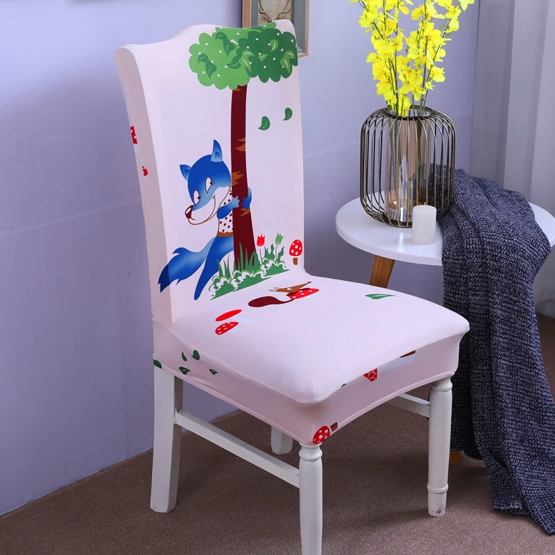 Млрд 48 стрейч Чехлы для обеденного стула эластичный пояс Роскошные Анти-грязный